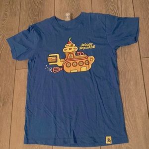 Large Blue Johnny Cupcakes Submarine shirt